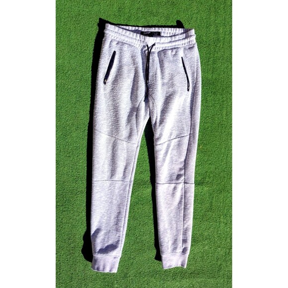 Gray Fleece Brooklyn The Jogger Drawstring Women's Med Lounge Sweatpants GUC - Picture 1 of 3
